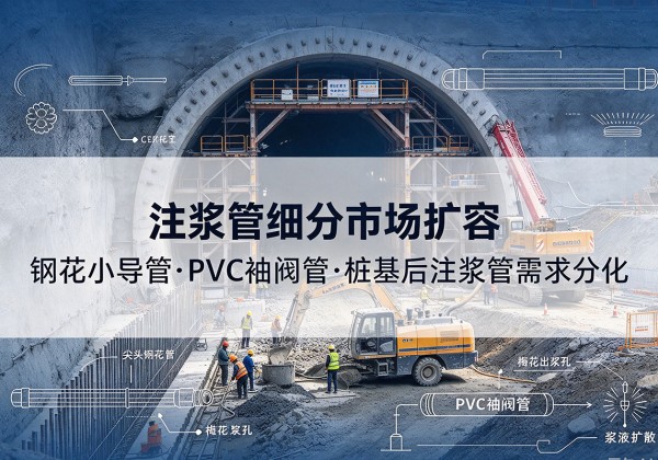 龙陵注浆管细分市场扩容，隧道钢花小导管、PVC 袖阀管、桩基后注浆管需求分化
